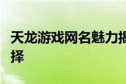 天龙游戏网名魅力揭秘：背后的故事与独特选择